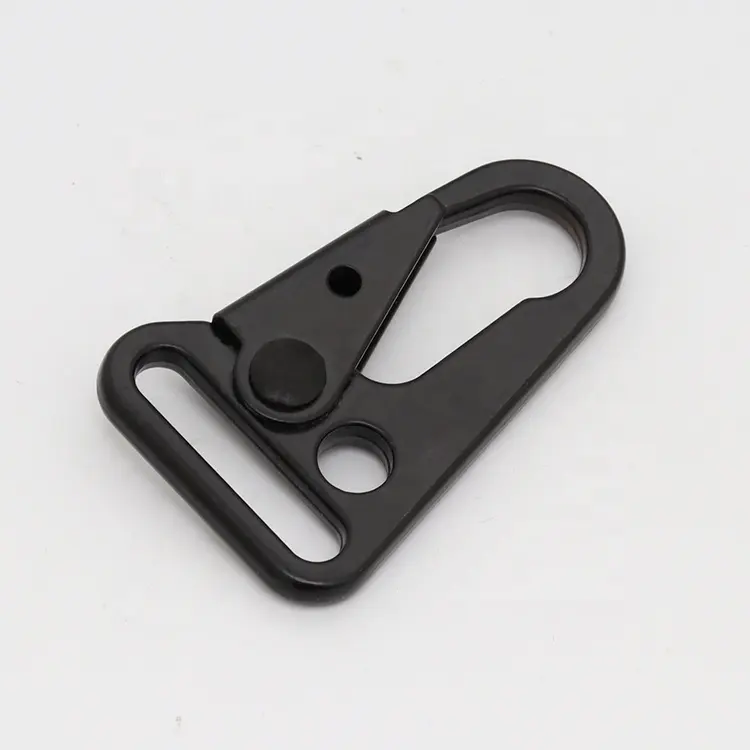 25mm Zinc Alloy Matt Black Snap Hook Buckle outdoor carabiner hook metal olecranon snap clasp