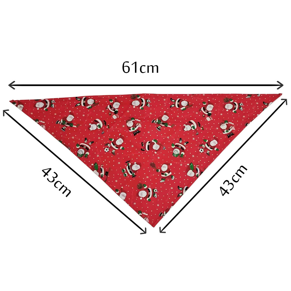 pet accessories custom print personalized halloween dog christmas bandana for male and female dogs