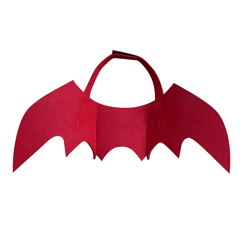 Halloween Carnival Party Decor Customized Black Felt Material Bat Wings for Pet