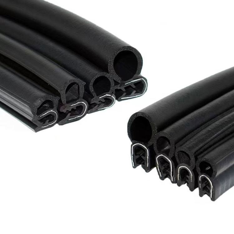 Manufacturer Wholesale Door Trim D-Shape Epdm Rubber Seal Strip With Self Adhesive