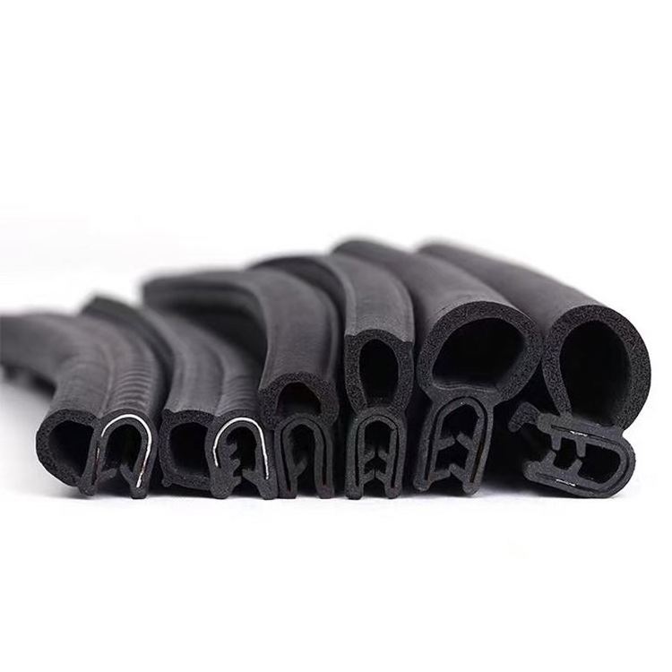 Manufacturer Wholesale Door Trim D-Shape Epdm Rubber Seal Strip With Self Adhesive