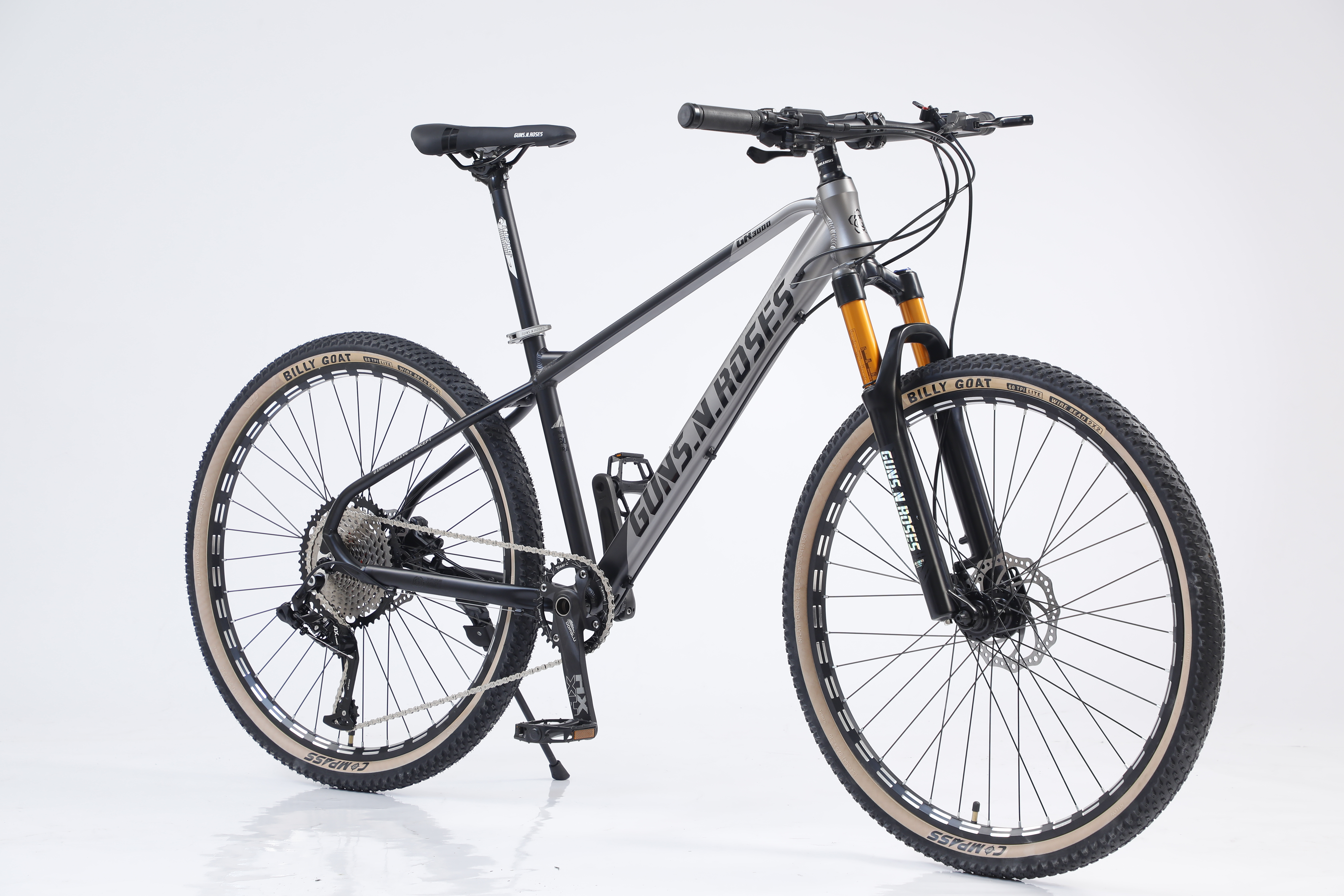 27.5 Full Suspension Aluminum Alloy Mountain Bike Carbon Steel Frame with Disc Brake 21 Speed Gears Ordinary Pedal Made in China