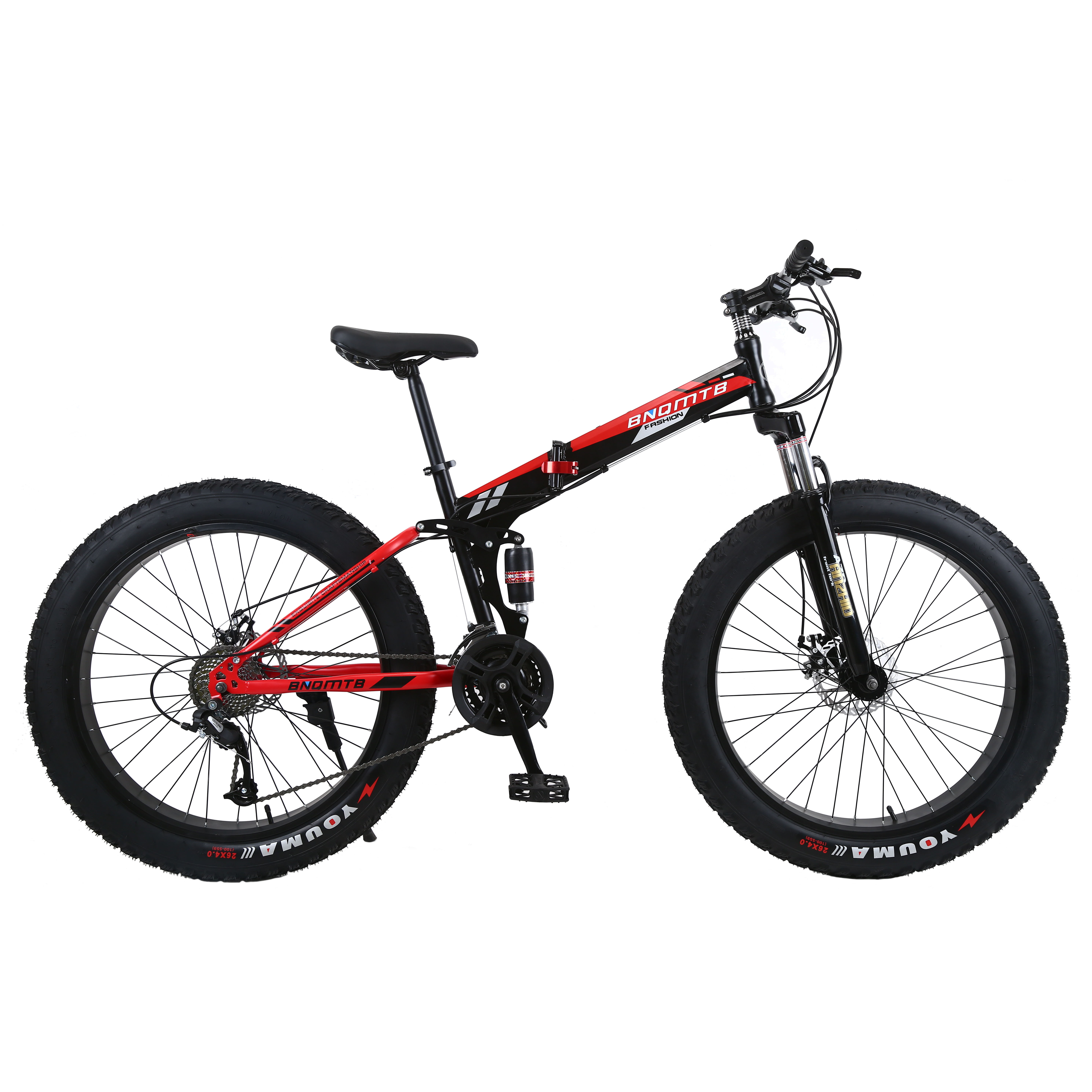 2024 bicycle 26 inch suspension fork fat snow bike for child and adult / airless tires 2.125 of kids mtb fat snow bikes