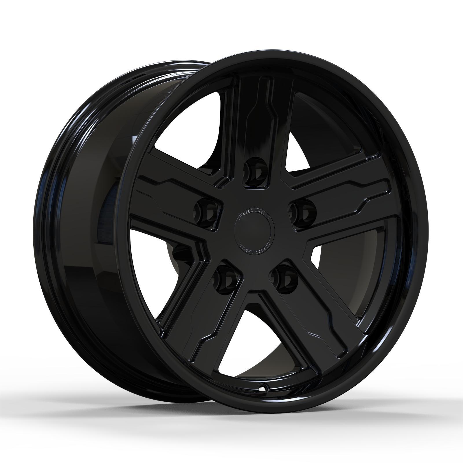 ZhiGu Customized 18in forged alloy rims 18x9.0 ET-10 glossy black load 1100KG factory design wholesale price