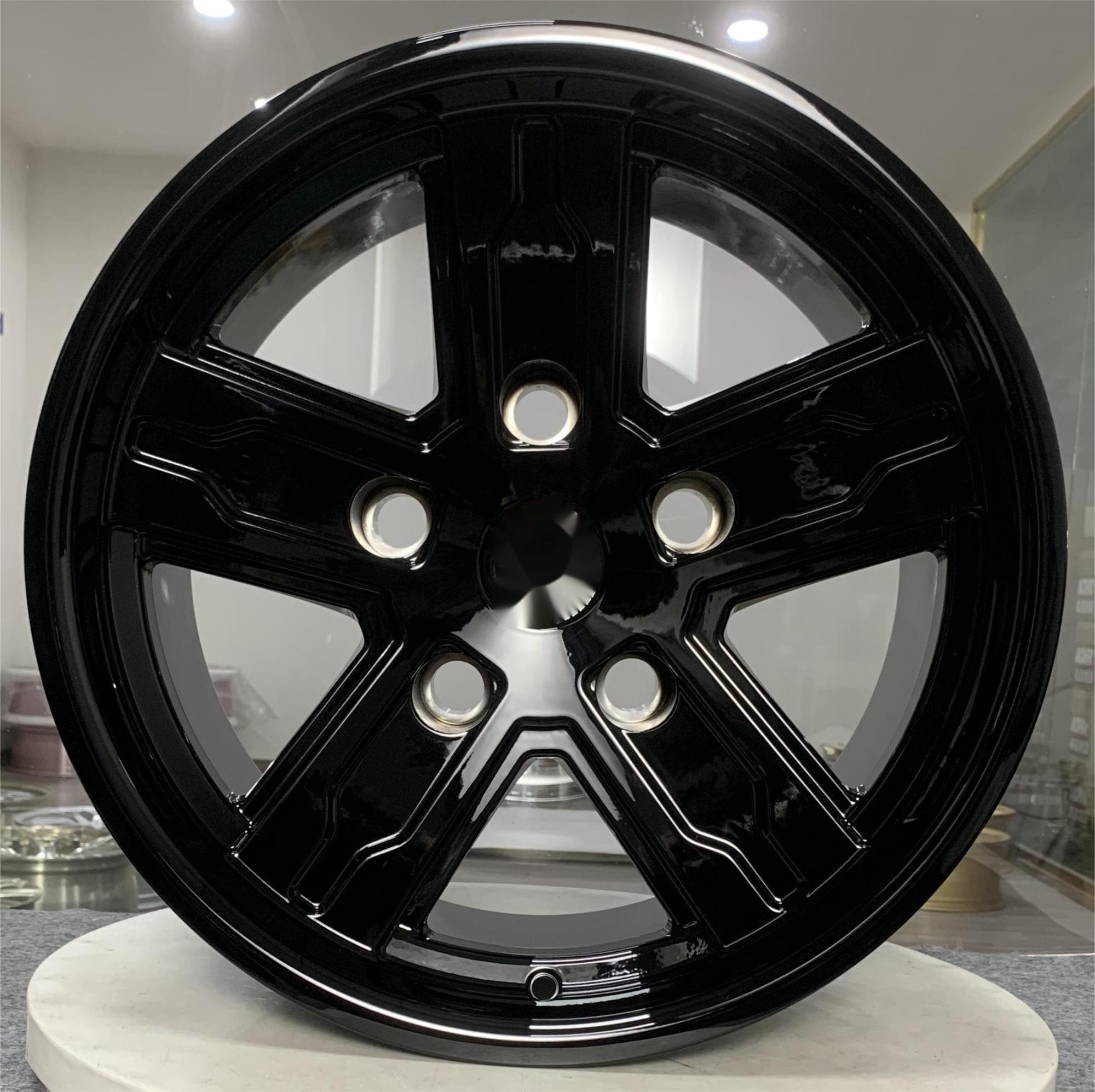 ZhiGu Customized 18in forged alloy rims 18x9.0 ET-10 glossy black load 1100KG factory design wholesale price