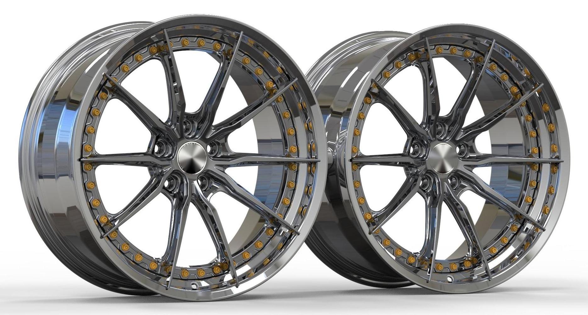 Premium Forged Alloy Wheels - Concave Design | 18-24 Inch Two Piece Multi-Spoke Wheel