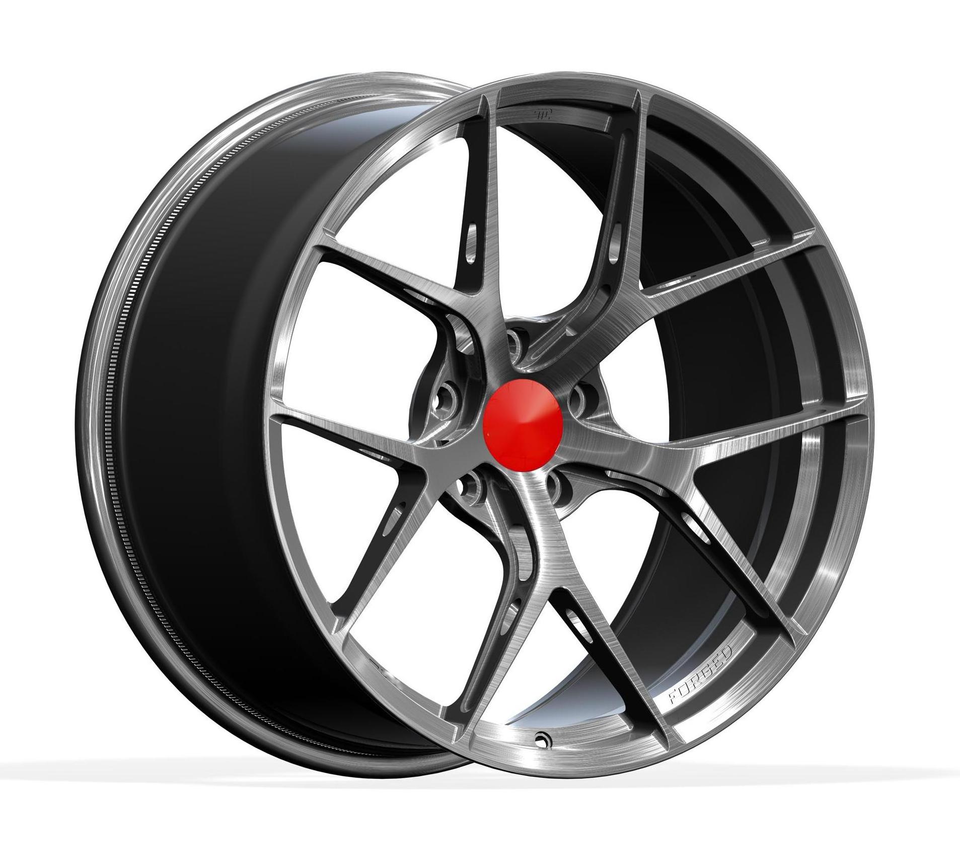 New 1 Piece Forged Alloy Car Wheel Modified Car Wheels Polished to a Shine 112mm 100mm 120mm PCD 45mm 50mm 0mm ET for Sale