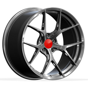 New 1 Piece Forged Alloy Car Wheel Modified Car Wheels Polished to a Shine 112mm 100mm 120mm PCD 45mm 50mm 0mm ET for Sale