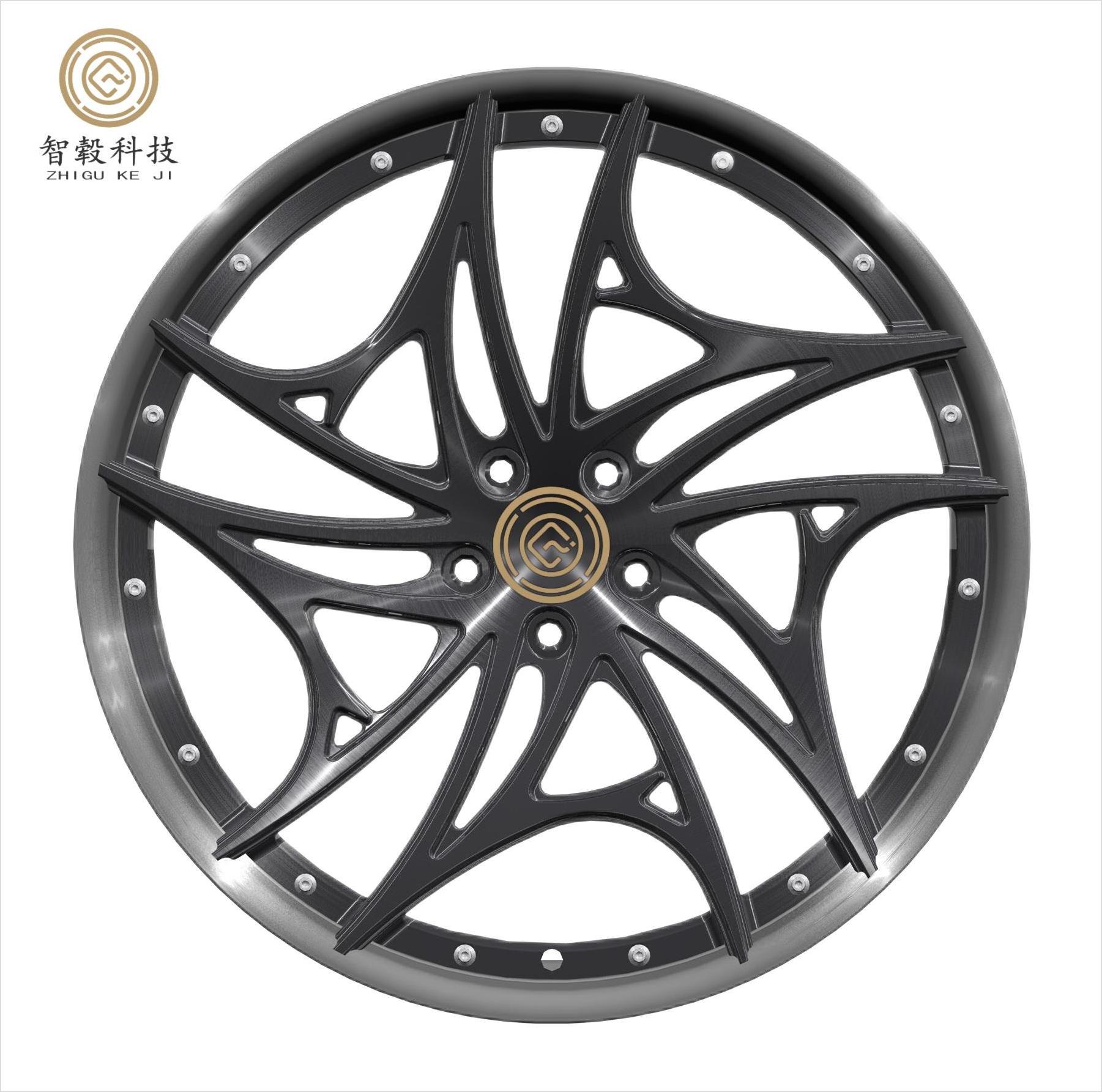 Custom Car Wheel Rims 20 22 24 Inch For Passenger Car Wheels 5x120 5x114.3 Forged Alloy Wheel Rims