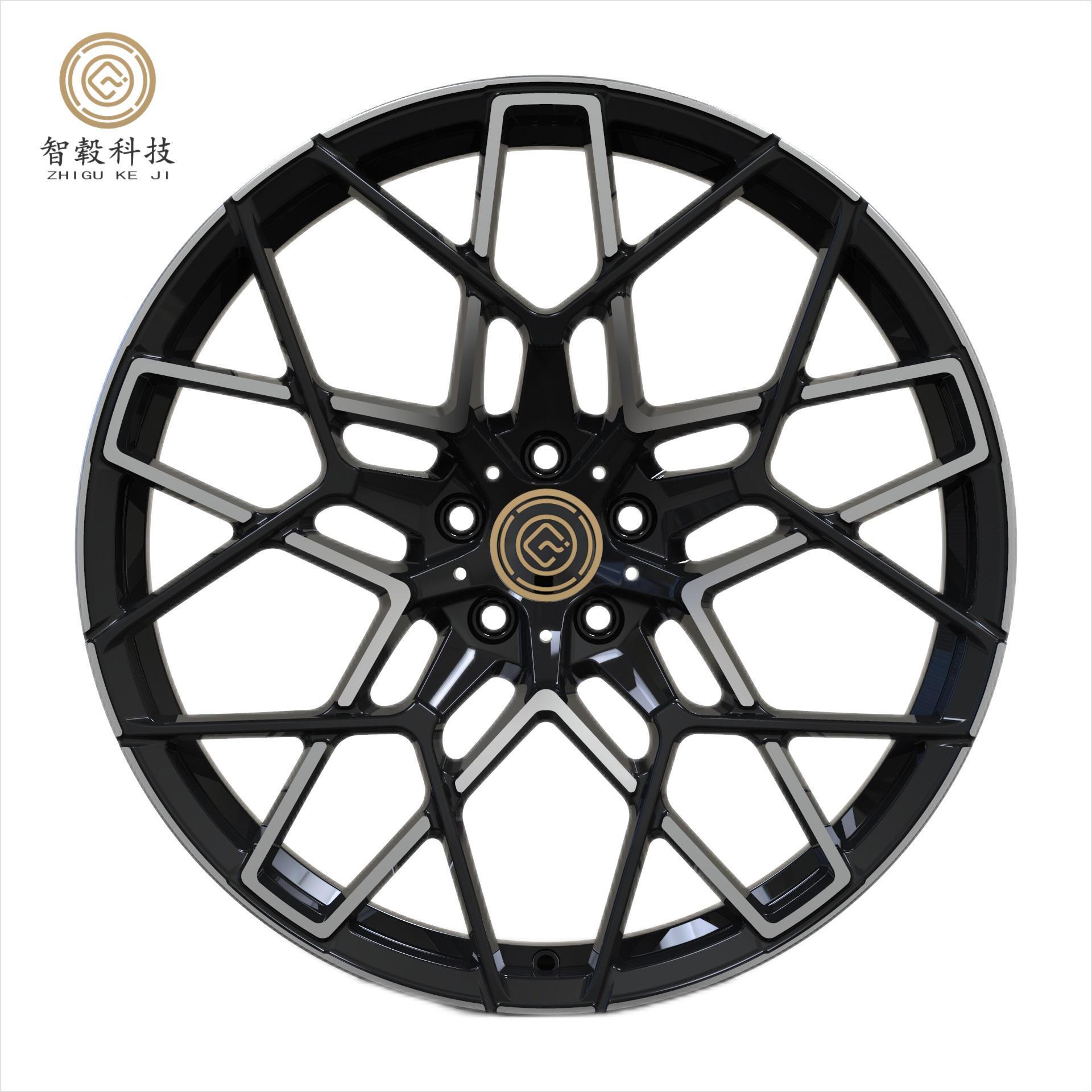 ZhiGu 18 19 20 Inch Hyper Black Color Car Racing Lightweight Forged Alloy Rims Wheels For Audi