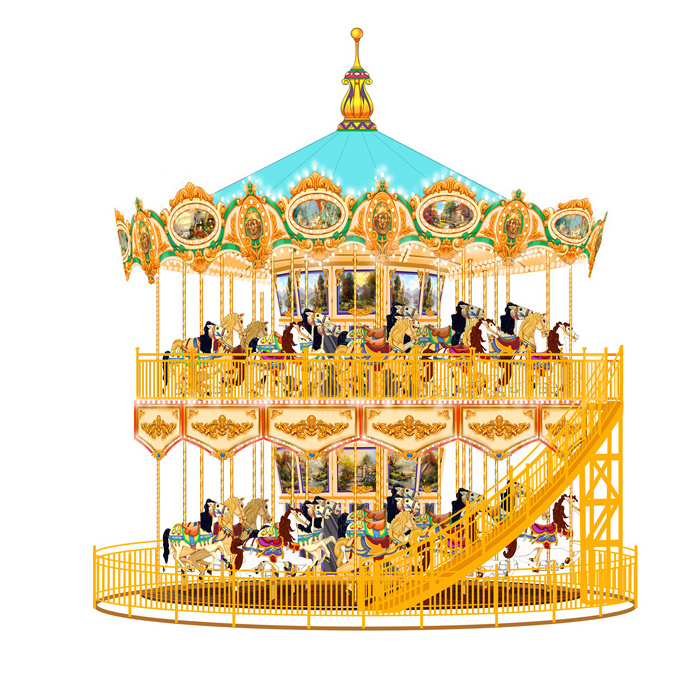 high quality and cheap price funfair rides merry go round playground carousel horse ride for sale