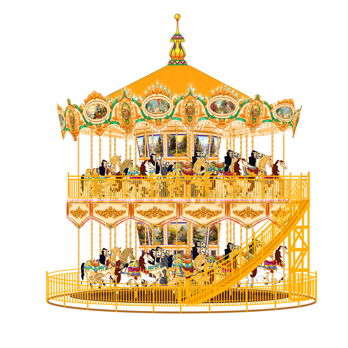 high quality and cheap price funfair rides merry go round playground carousel horse ride for sale