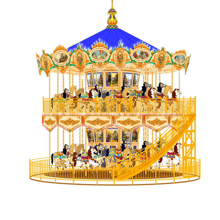 high quality and cheap price funfair rides merry go round playground carousel horse ride for sale