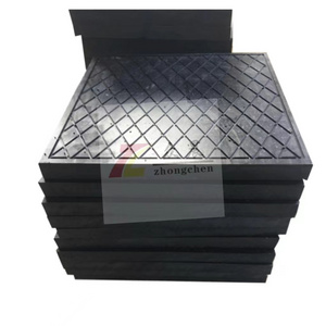 Stable Plastic Cribbing Blocks and Base mat for Crane heavy truck foot support pads black crane pad