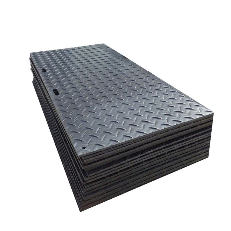 black uhmwpe and hdpe ground protection mat/oil rig mat hdpe roadway sheet/temporary flooring pad