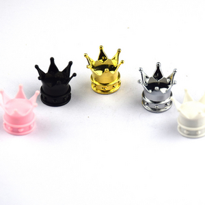 PVC06 Universal Crown Styling  Car Motorcycle Bicycle Air Cover Auto Airtight Stems Cover Wheel Tire Valve Caps