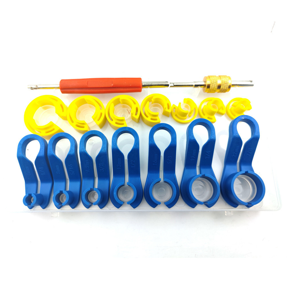 16Pcs Fuel Line Disconnect Removal Tool Set With Valve Core Remover Tool