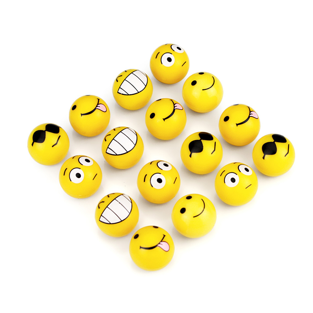 Yellow Smiley Grinning Face Ball Car Tire Valve Caps