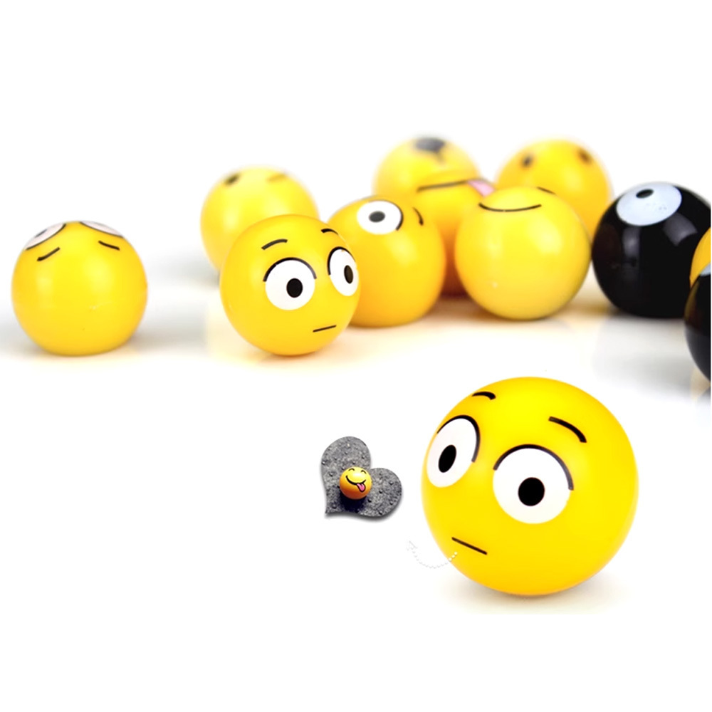 Car Accessories Motorcycle Decoration Funny Yellow Smile Face Ball Car Wheel Tire Valve Caps