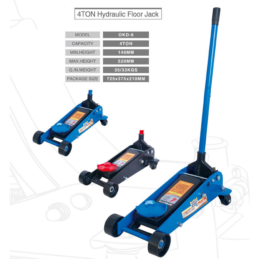 Factory 4Ton Flooring Jack Manual Vehicle Trolley Car Hydraulic Floor Jack