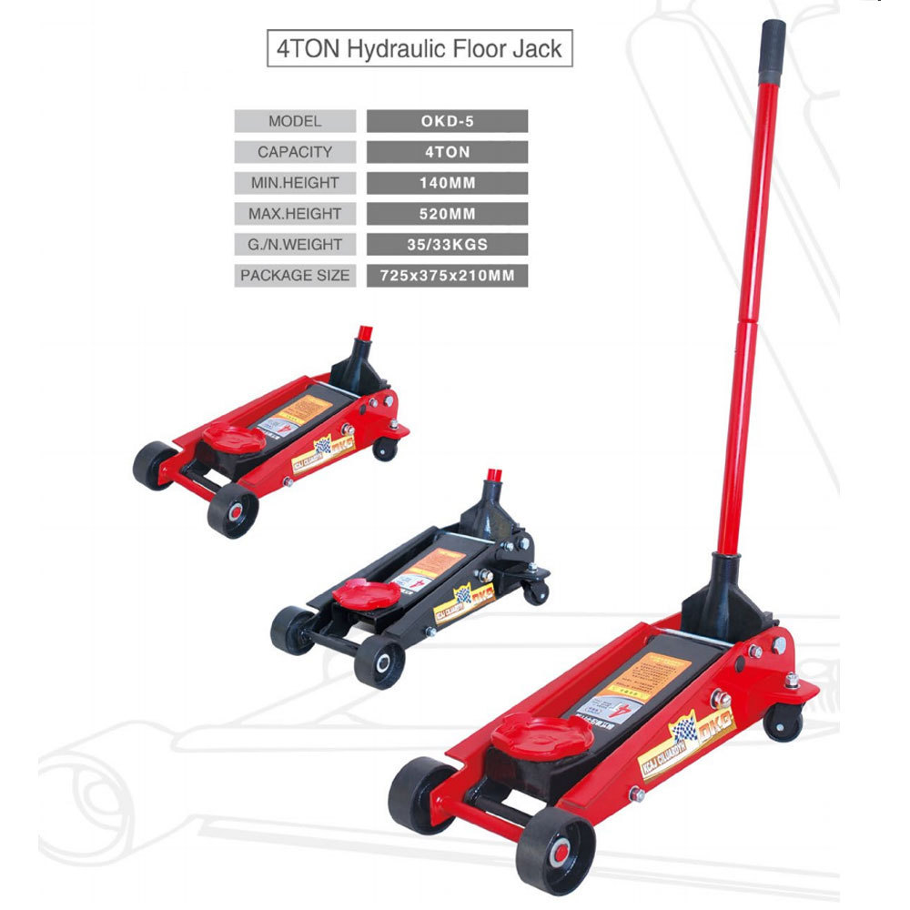 Factory 4Ton Flooring Jack Manual Vehicle Trolley Car Hydraulic Floor Jack