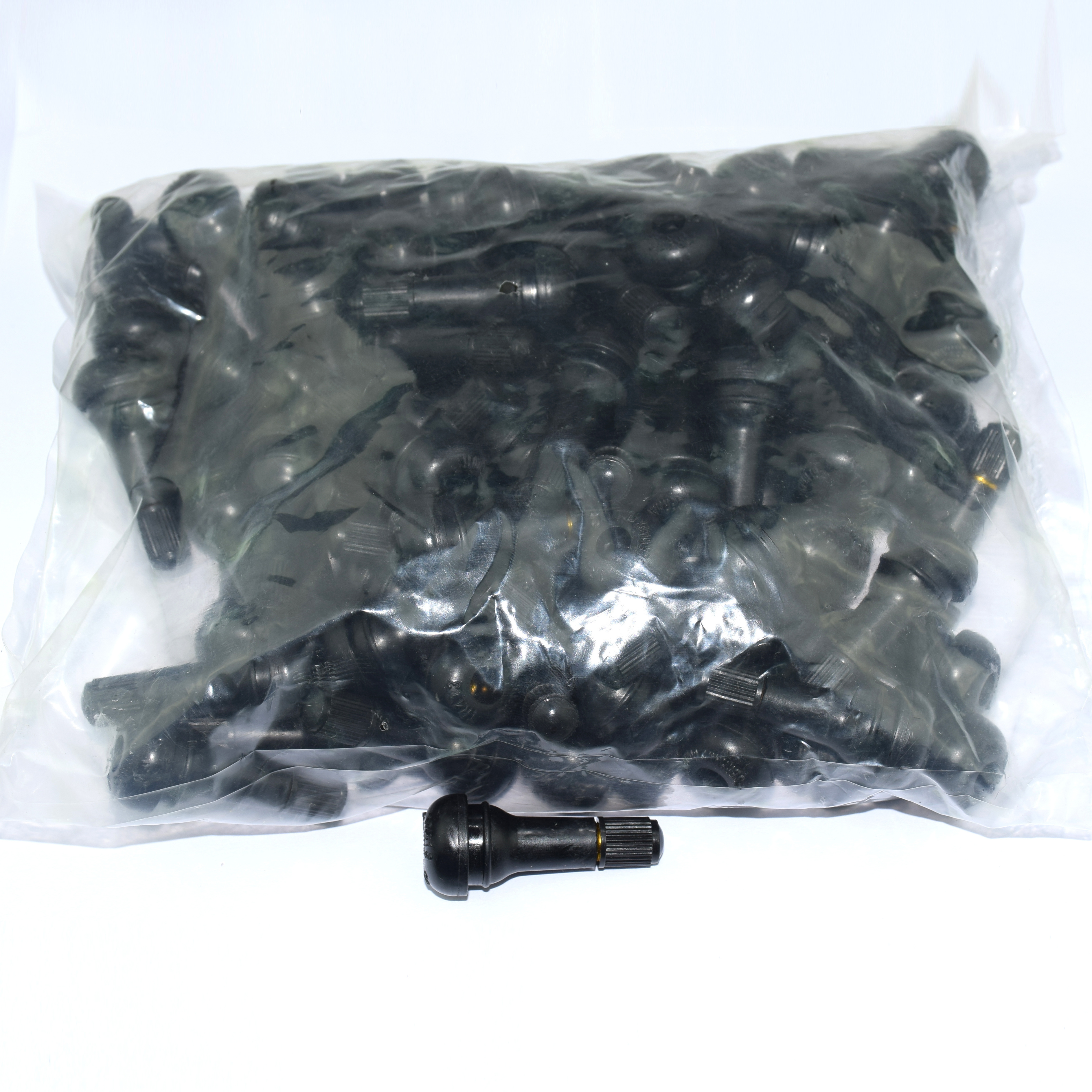 100pcs per bag   aluminium alloy natural rubber TR413 tire tubeless valve tire stem