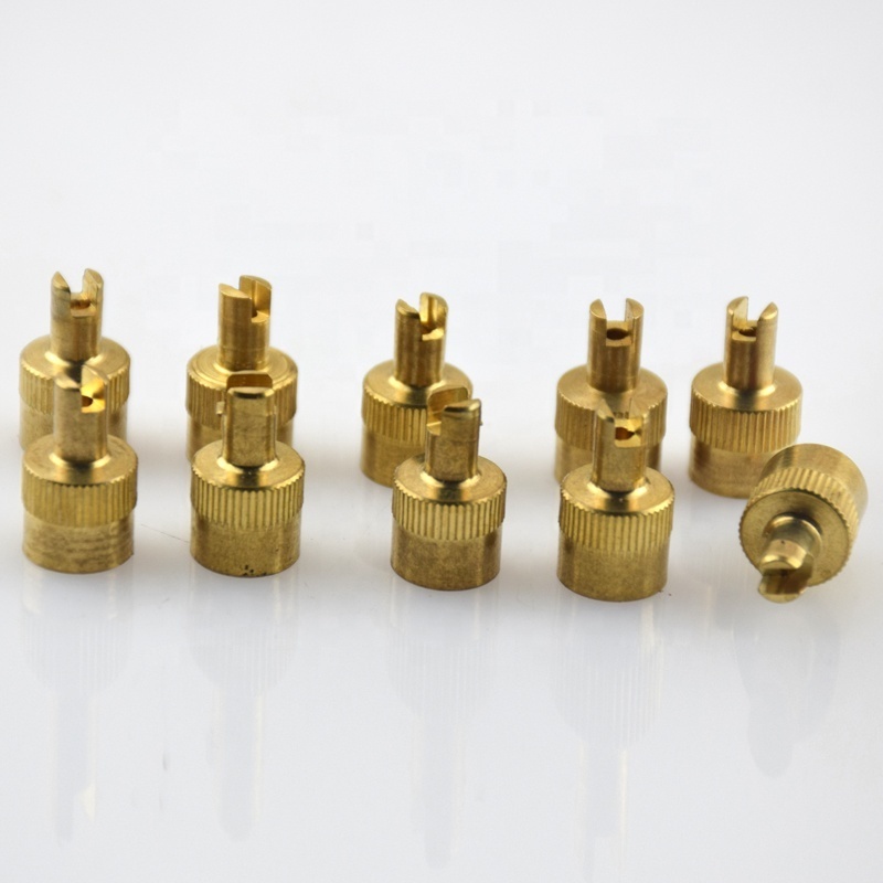 CA-1 Brass Car Tire Valve Air Stem Caps Cover with tire valve core tool