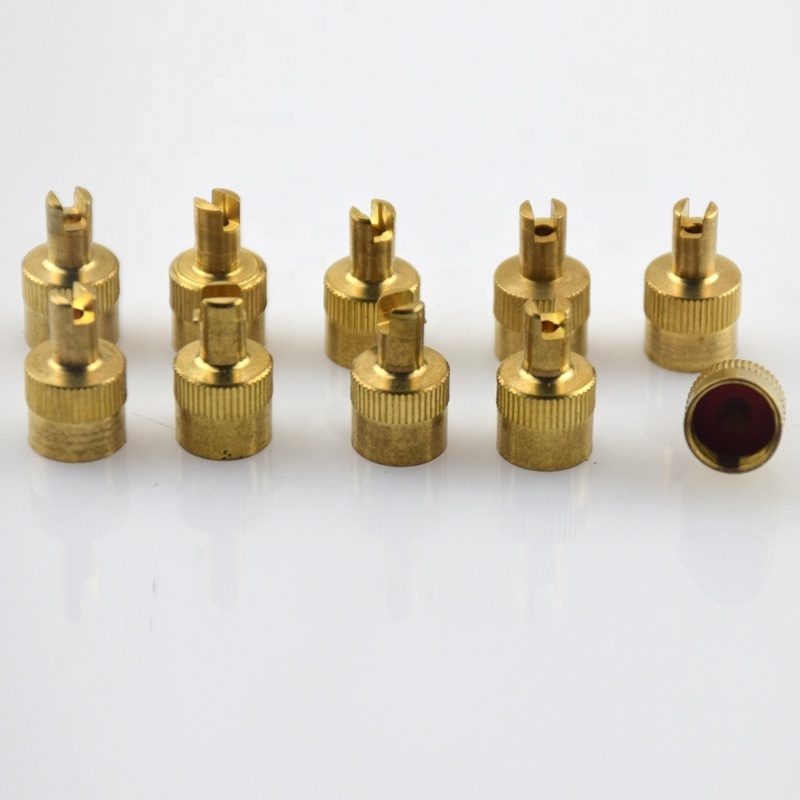 CA-1 Brass Car Tire Valve Air Stem Caps Cover with tire valve core tool