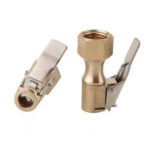 LUMITECO 1/4" Brass Tire Inflator Lock On Air Chuck