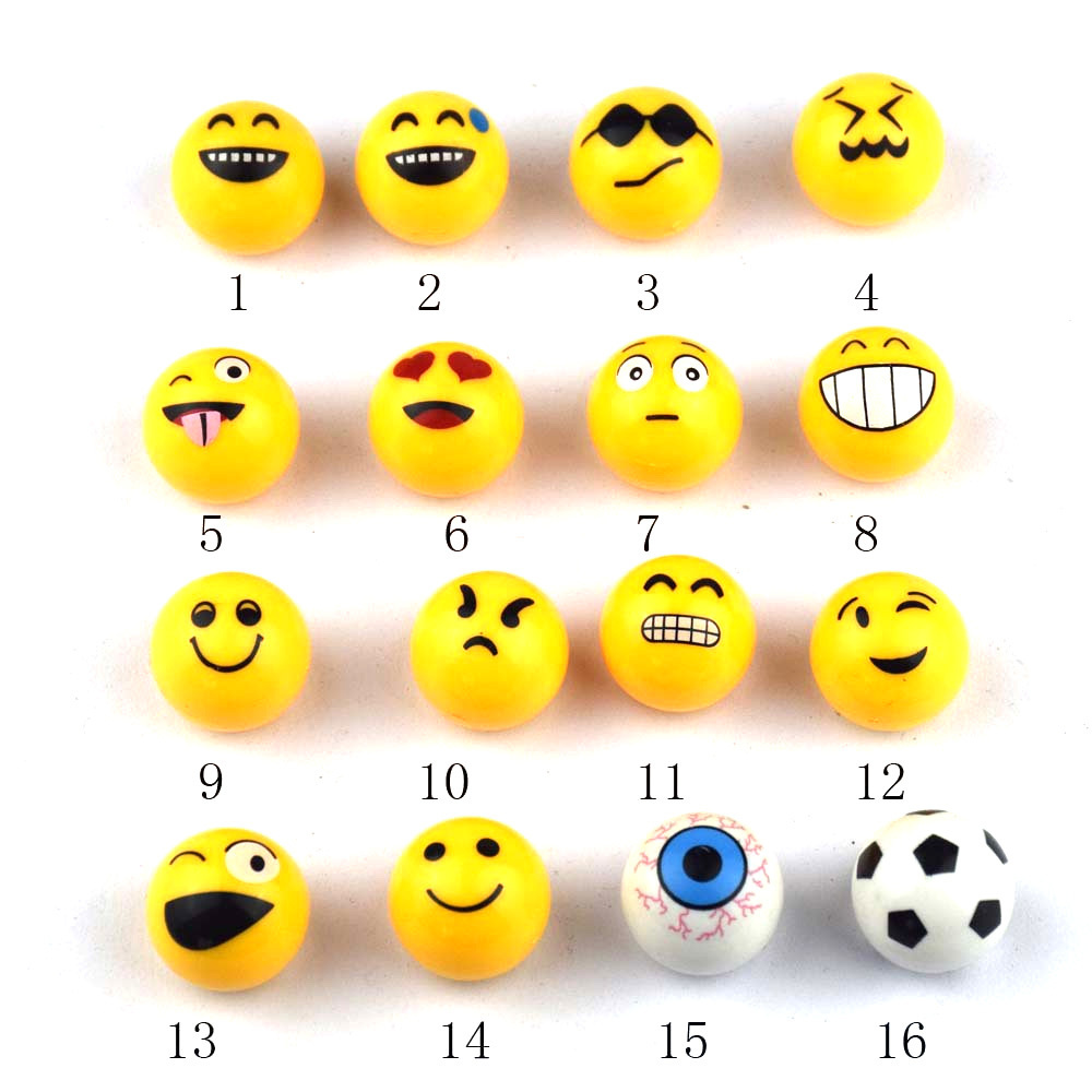 Car Accessories Motorcycle Decoration Funny Yellow Smile Face Ball Car Wheel Tire Valve Caps