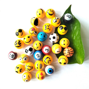 Yellow Smiley Grinning Face Ball Car Tire Valve Caps