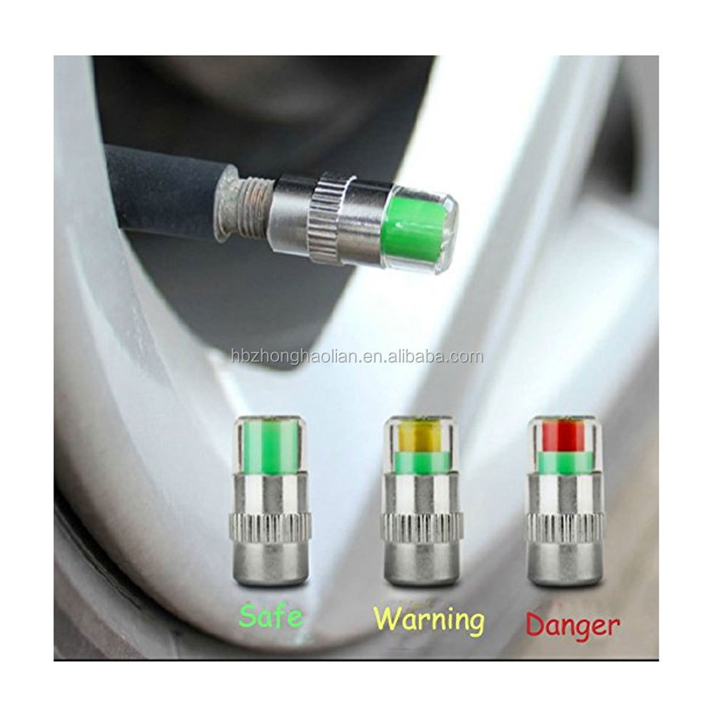 Visual Tyre Pressure Monitor Caps Tire Valve Cap With Pressure Indicator