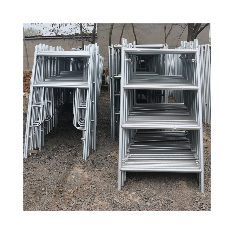 China Supplier Lightweight Easy To Install Galvanized Scaffolding Ladder For Construction