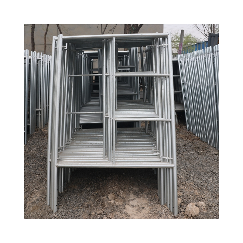 China Supplier Lightweight Easy To Install Galvanized Scaffolding Ladder For Construction