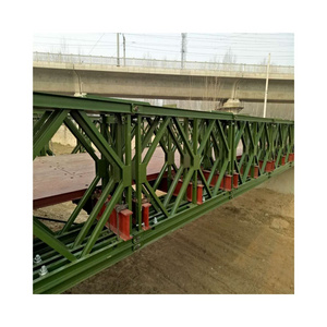 High Quality Metal Frame Steel Double Truss Bailey Bridge Low Cost Quick Build Steel Structure Bailey Bridge