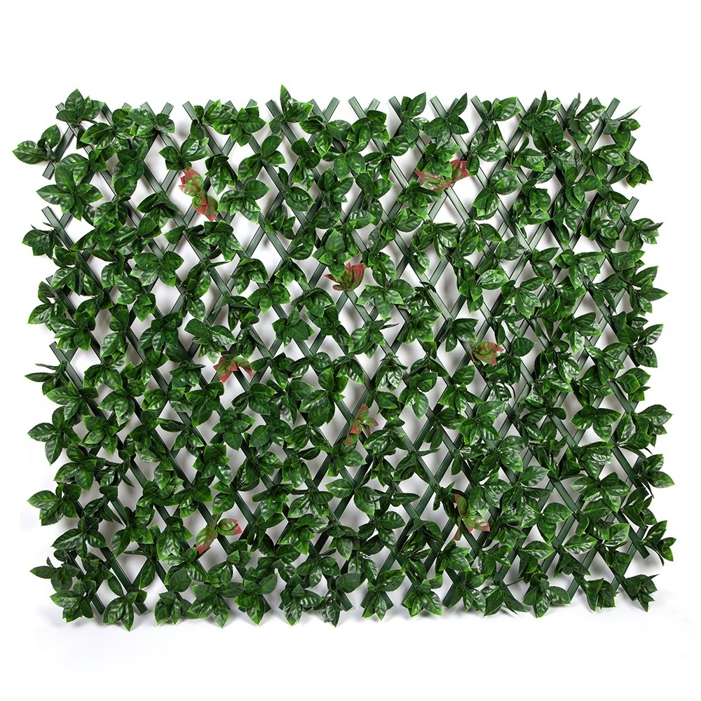 Outdoor Garden Home Decora Greenery Plant Faux Green Leaf Privacy Screen Rattan Artificial Lvy Wall Hanging Vines Fence