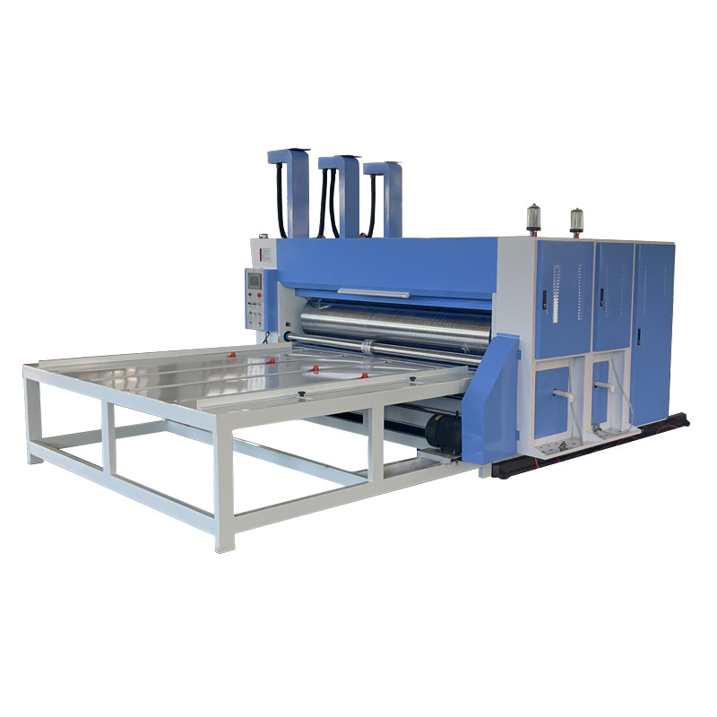 Semi Automatic Chain Feeding Flexo Printing Slotting Machine For Carton Box