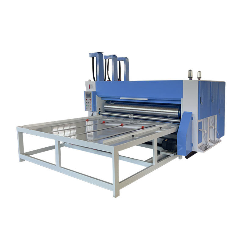 Semi Automatic Chain Feeding Flexo Printing Slotting Machine For Carton Box