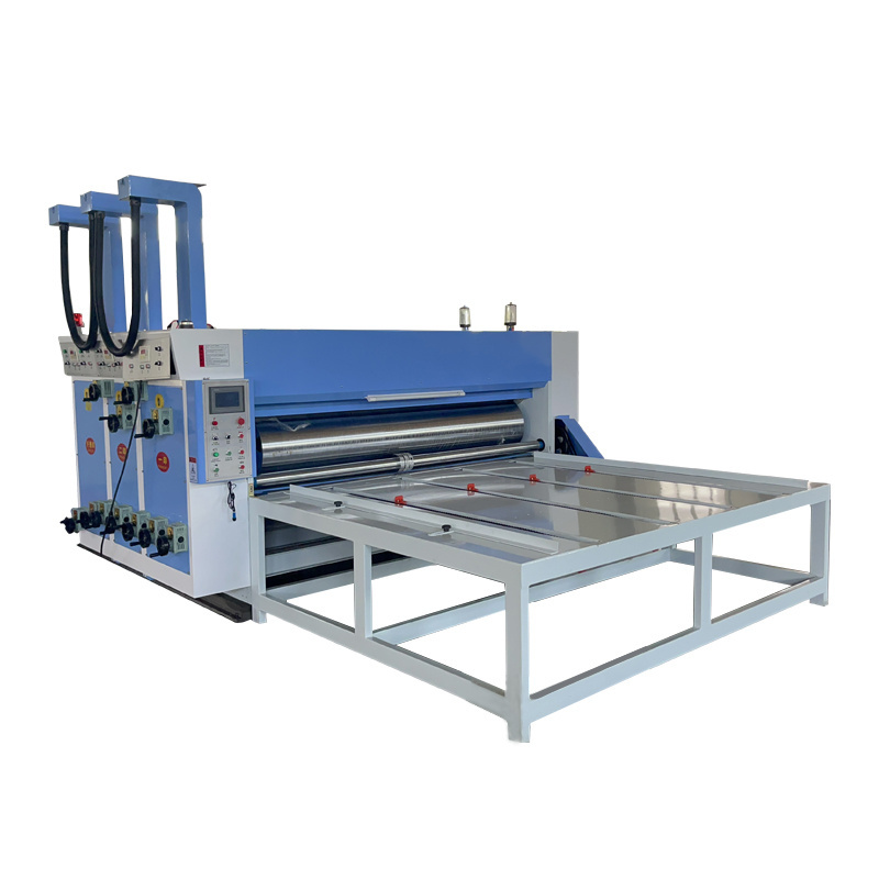 Semi Automatic Chain Feeding Flexo Printing Slotting Machine For Carton Box