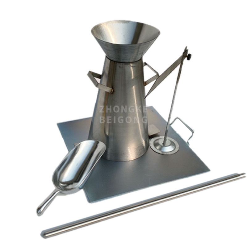 Stainless steel concrete slump cone set with digital altimeter concrete slump flow table for lab equipment