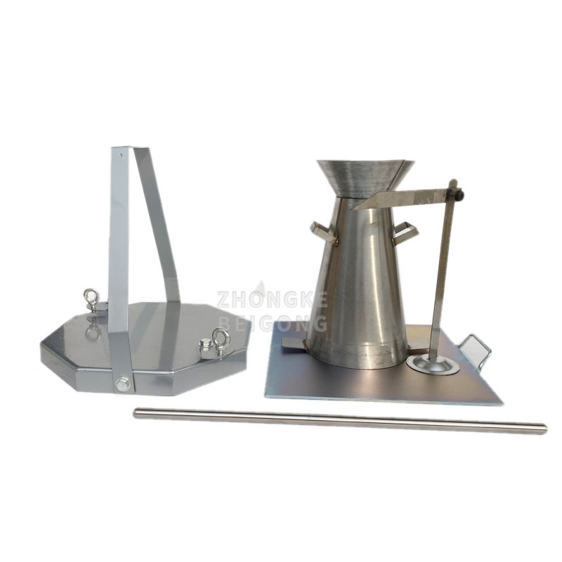 Stainless steel concrete slump cone set with digital altimeter concrete slump flow table for lab equipment