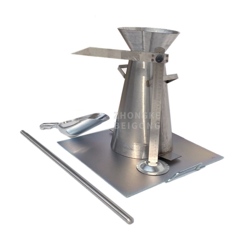 Stainless steel concrete slump cone set with digital altimeter concrete slump flow table for lab equipment