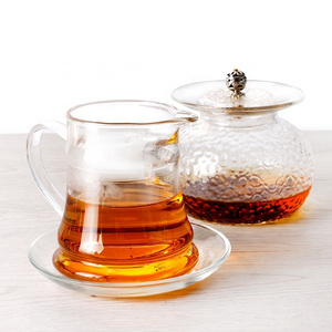 High Borosilicate Heat Resistant Teapot With Infuser Teapot With Cup Glass Teapot Set