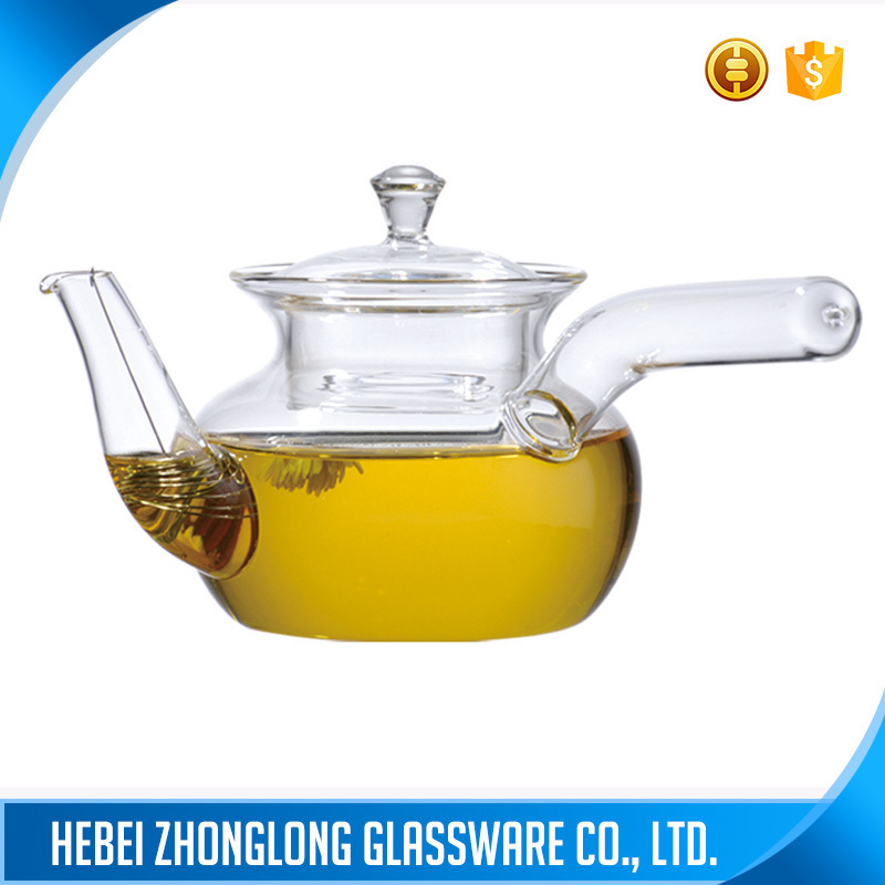 HOT! customized chinese glass tea kettle with infuser wholesale