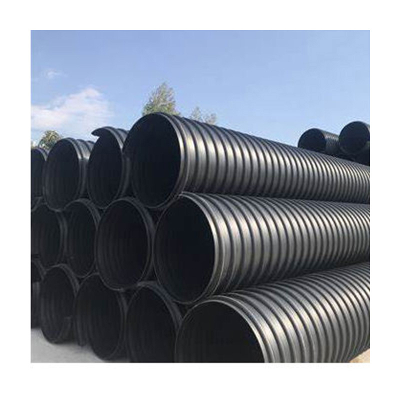 large diameter 15 plastic culvert pipe 1500mm hdpe steel belt corrugated pipe price