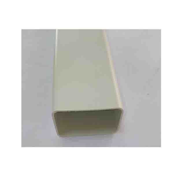 Flame retarded White PVC plastic square tube for hydroponics Rectangular pvc tube