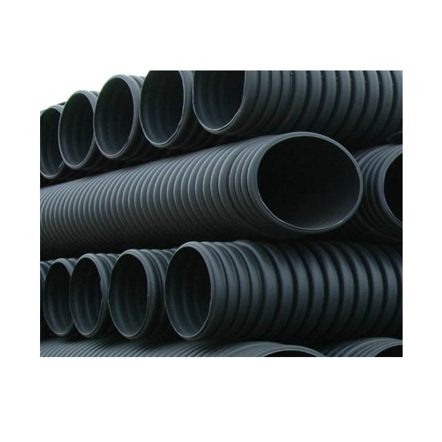 Sn4 Sn8 Double Wall Corrugated HDPE Water Supply Pipe Plastic Drainage Pipe Road Culverts Prices