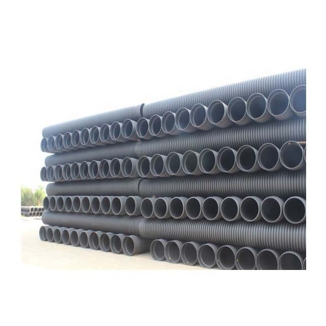 Sn4 Sn8 Double Wall Corrugated HDPE Water Supply Pipe Plastic Drainage Pipe Road Culverts Prices