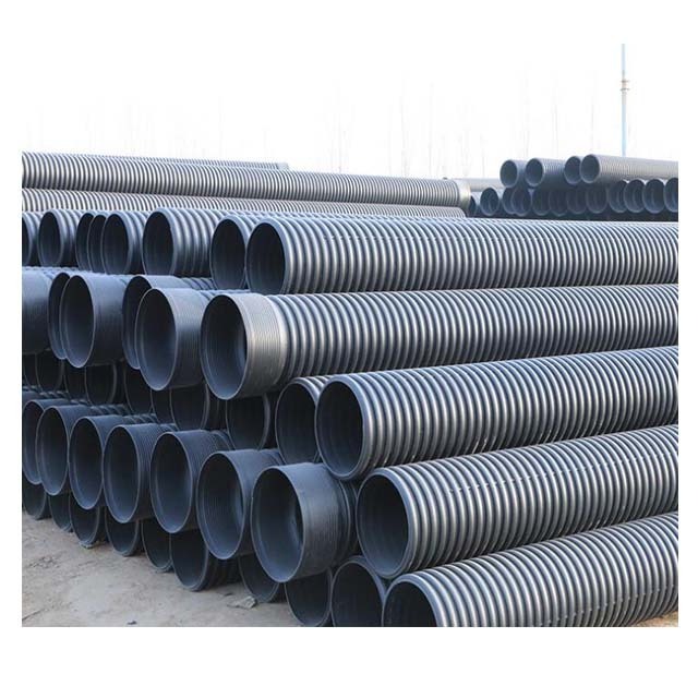 16 24 36 inch corrugated double wall pe drain culvert pipe weight prices