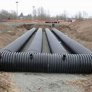 Wholesale HDPE ISO4427 18 inch 30 inch Double Wall corrugated HDPE  pipe Cheap Culvert Pipe